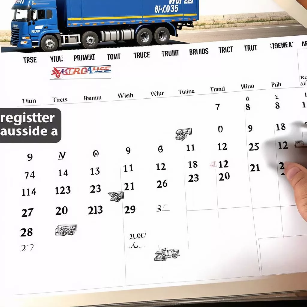 Memilih hari baik untuk mendaftarkan truk