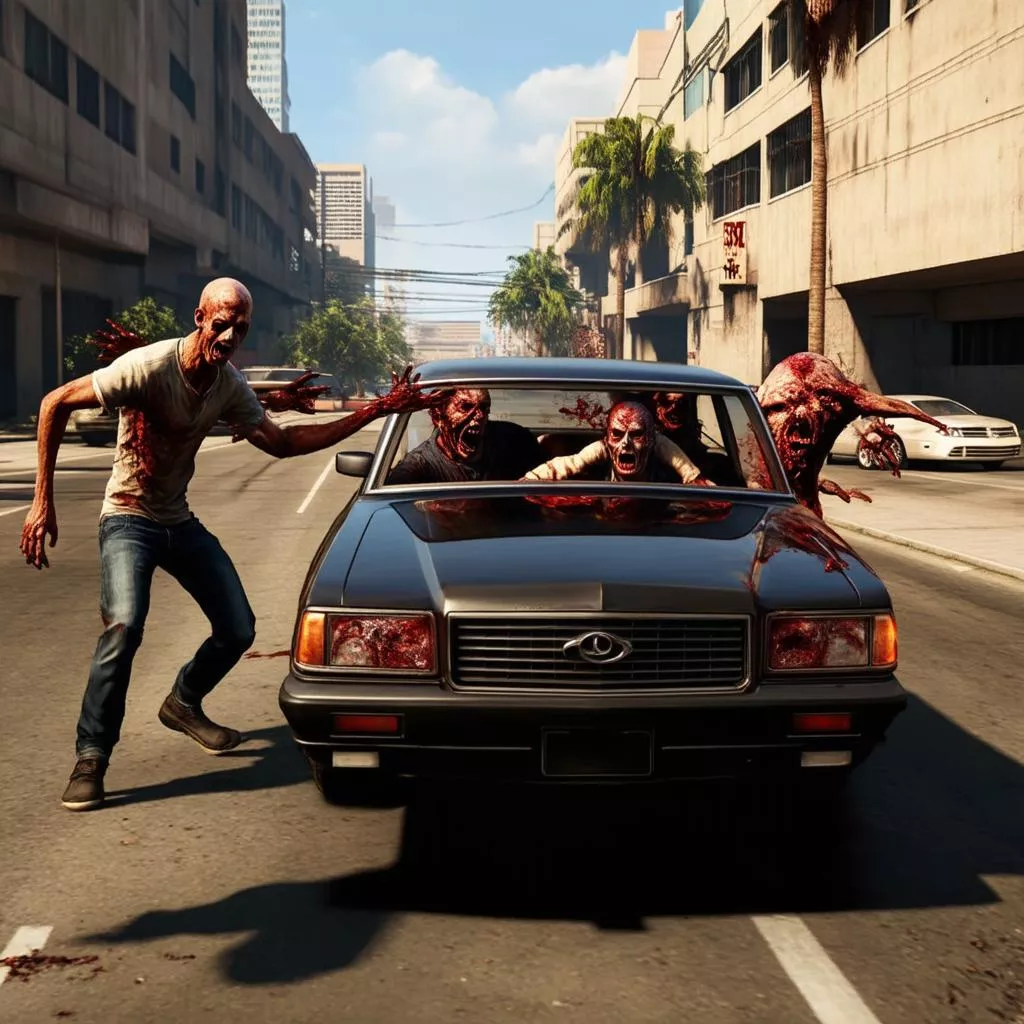 GTA 5 Zombie Tấn Công Thành Los Santos: Khi Nỗi Kinh Hoàng Bùng Nổ!