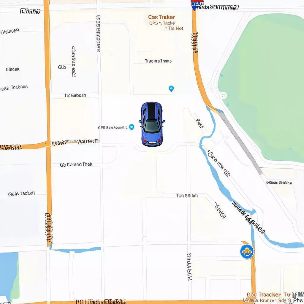 Carte de localisation d'un véhicule