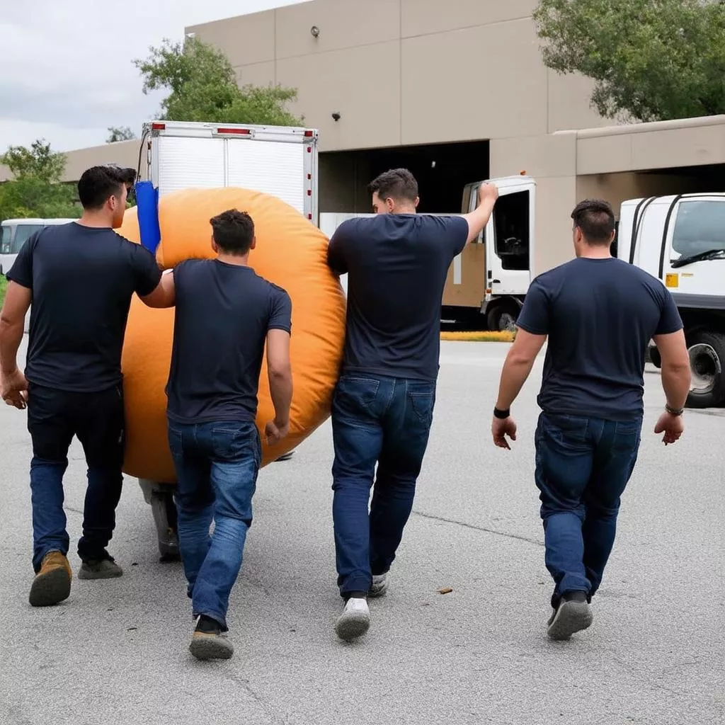 Đội ngũ vận chuyển hàng