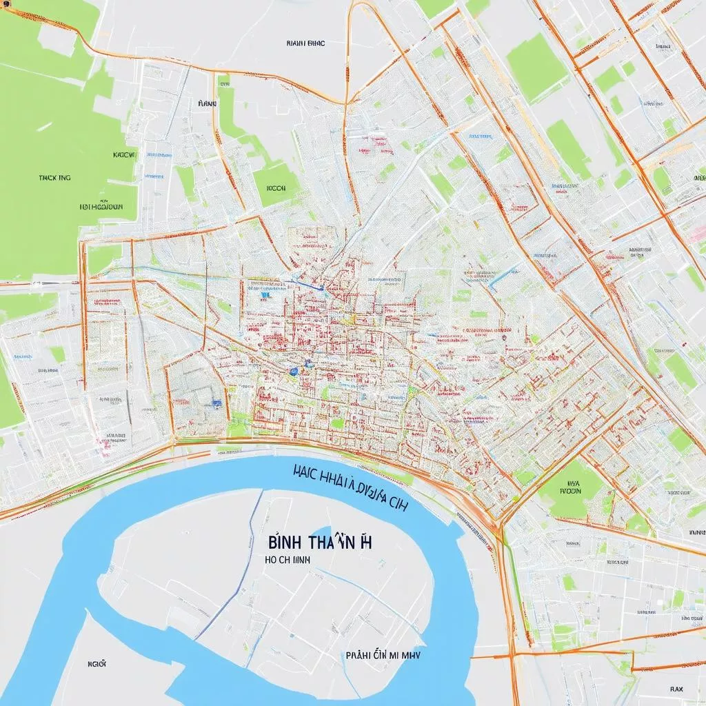 Map of Binh Thanh District