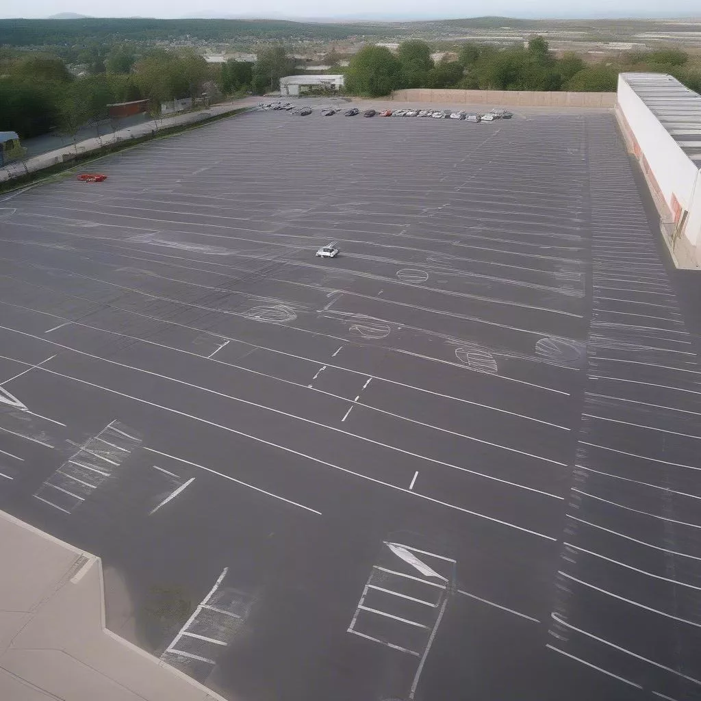 Bãi đỗ xe phong thủy