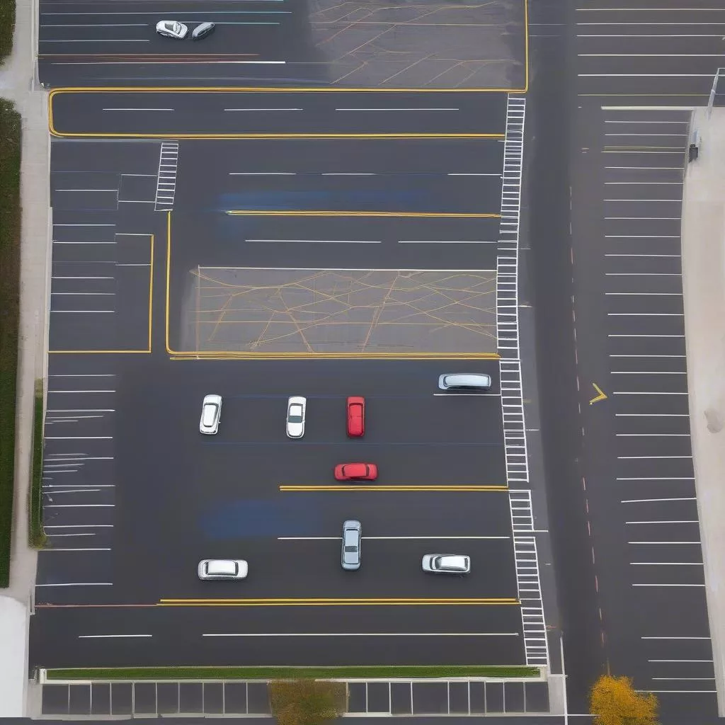 Bãi đỗ xe rộng rãi