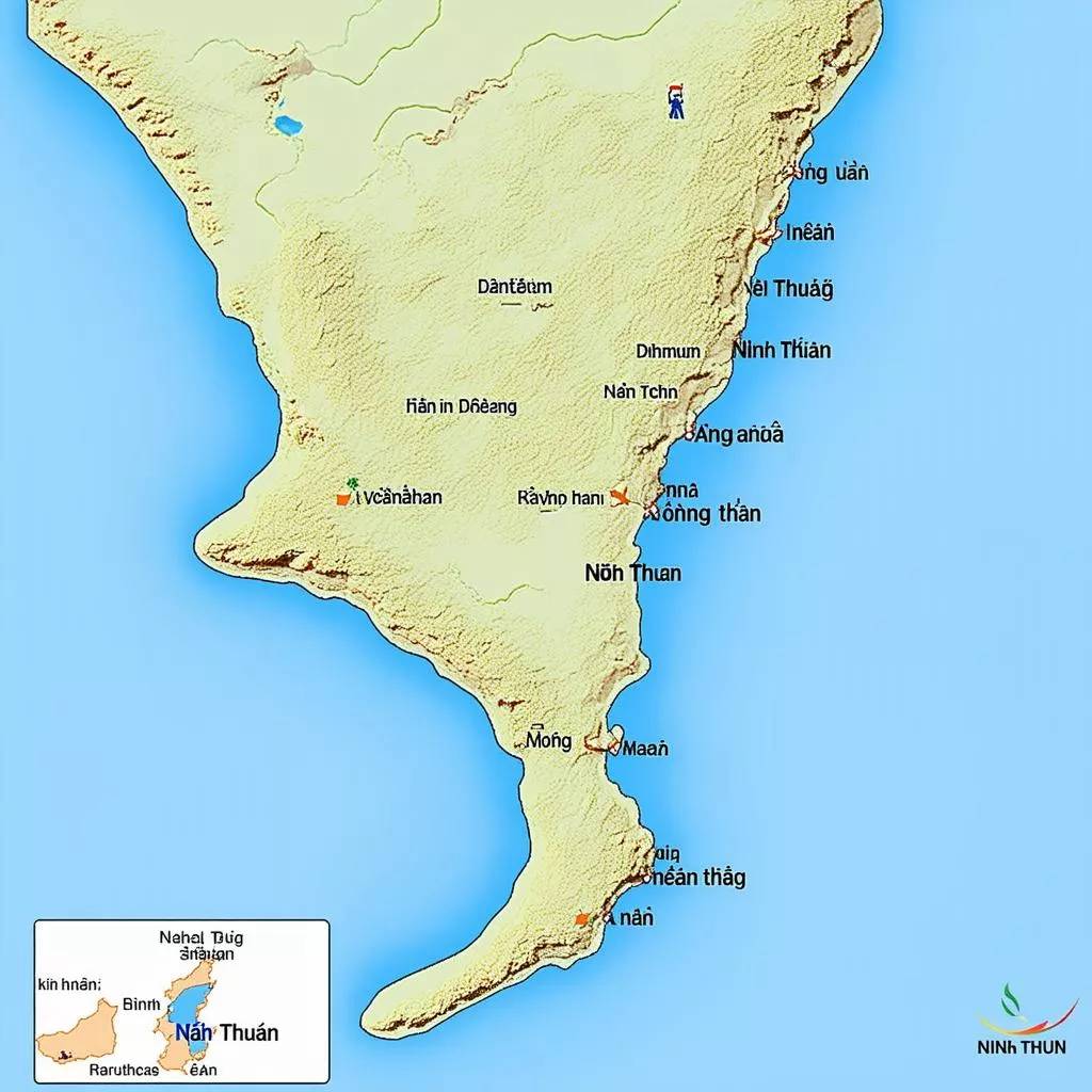 Bản đồ tỉnh Ninh Thuận