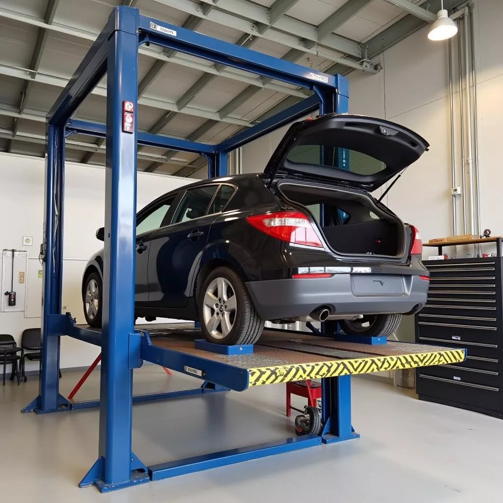 Bàn Nâng Hạ Ô Tô: Nâng hạ xe linh hoạt, tiết kiệm diện tích