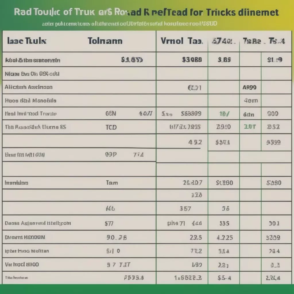 Bảng Giá Phí Đường Bộ Xe Ô Tô Mới Nhất: Thông Tin Cần Biết Cho Chủ Xe