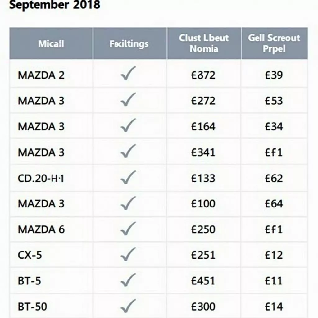 Mazda Price List - September 2018: Your Ideal Choice