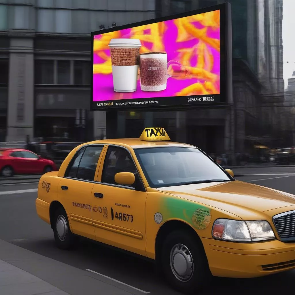 VinFast汽车广告显示屏