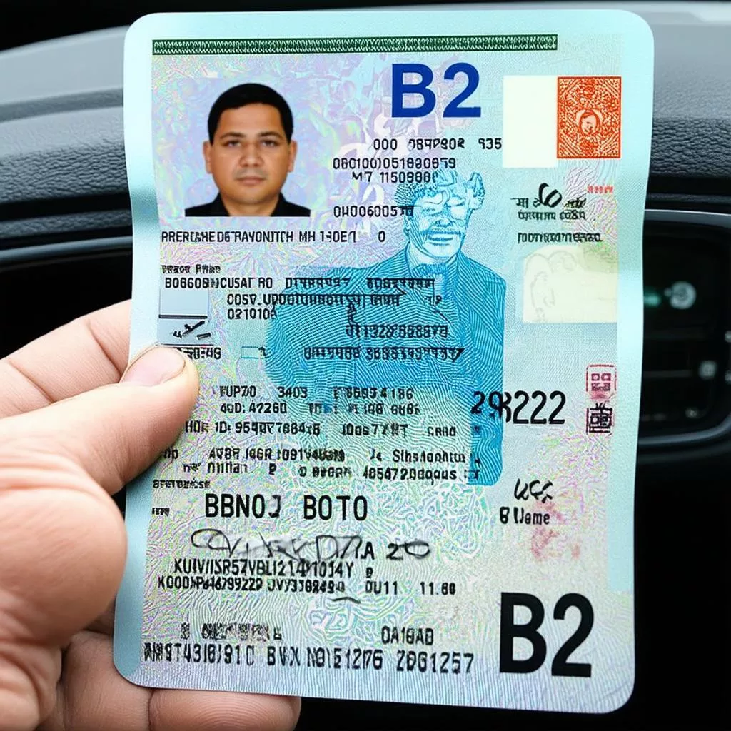 Bằng lái xe ô tô B2