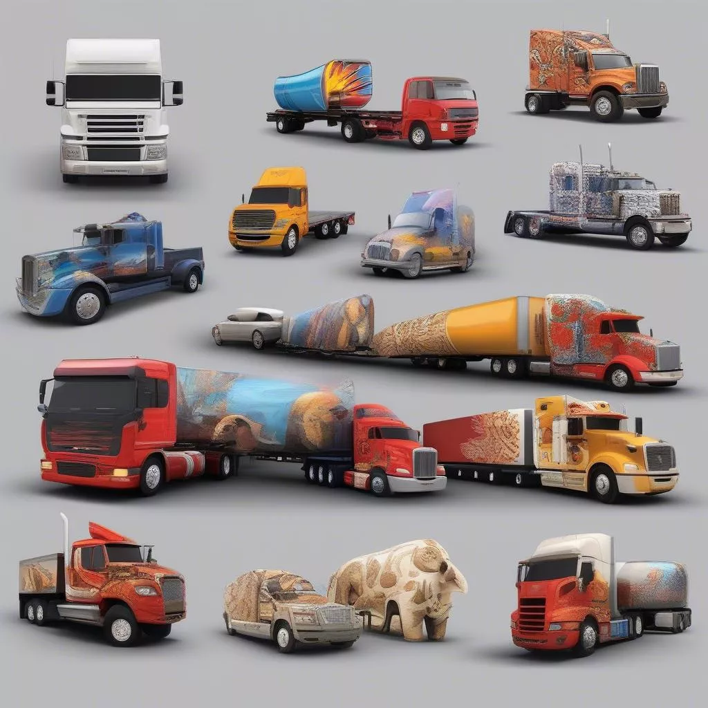 트럭용 3D 데칼 샘플