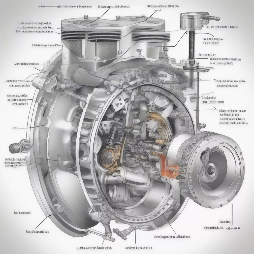 Bánh đà ô tô hoạt động
