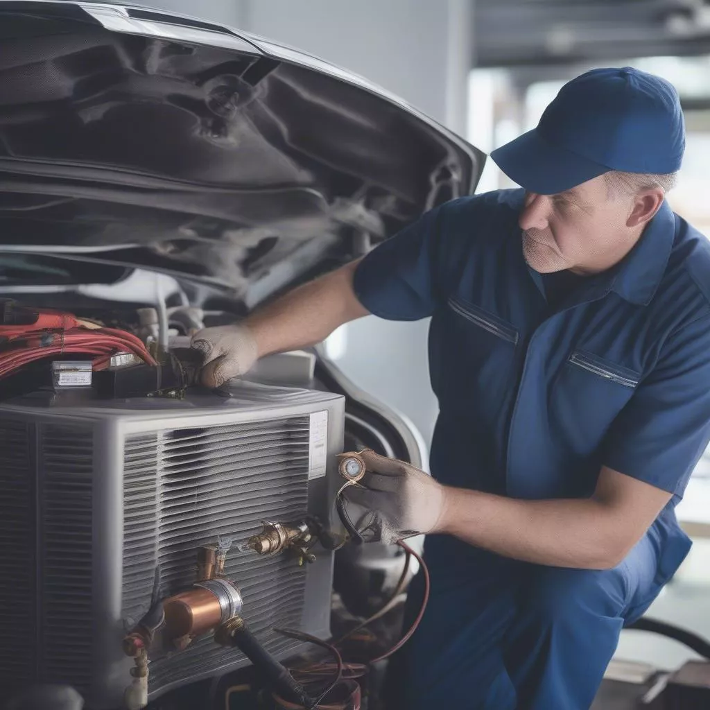 Bảo dưỡng hệ thống điều hòa ô tô