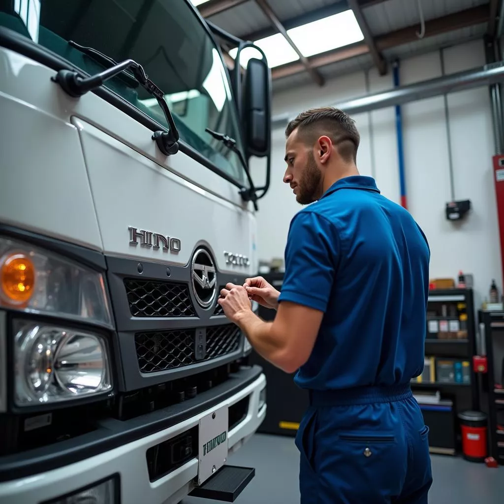 Bảo dưỡng xe tải Hino