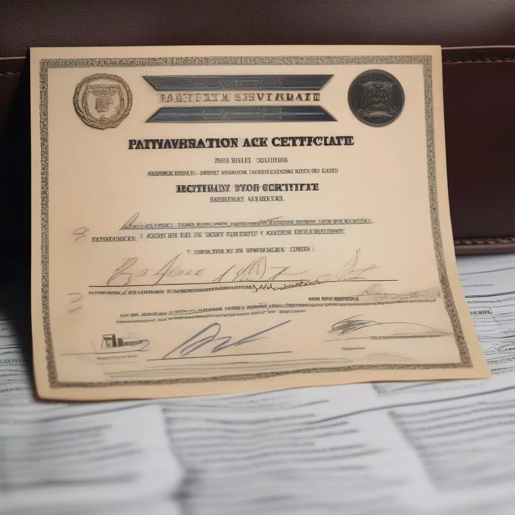 Protecting Your Truck's Registration Certificate