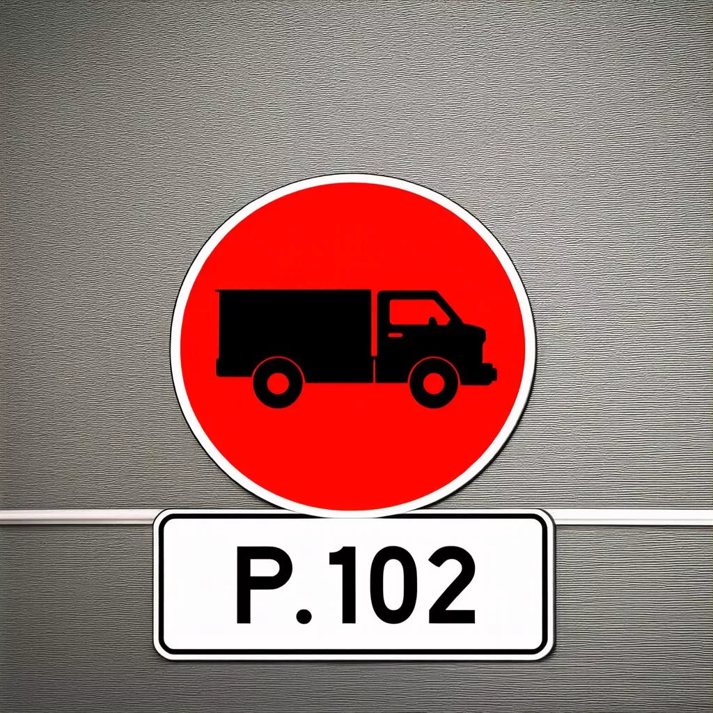 Understanding Vietnam's P.102 Truck Prohibition Sign