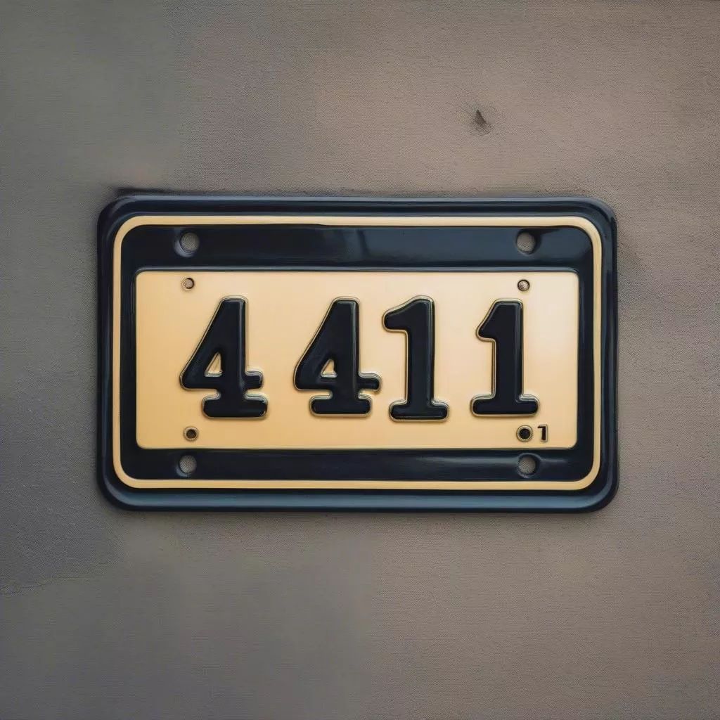 License Plate 41 and Feng Shui