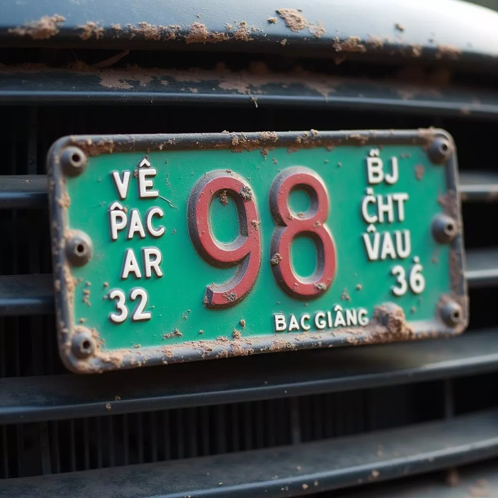 Vehicle License Plate 98: Which Province in Vietnam?
