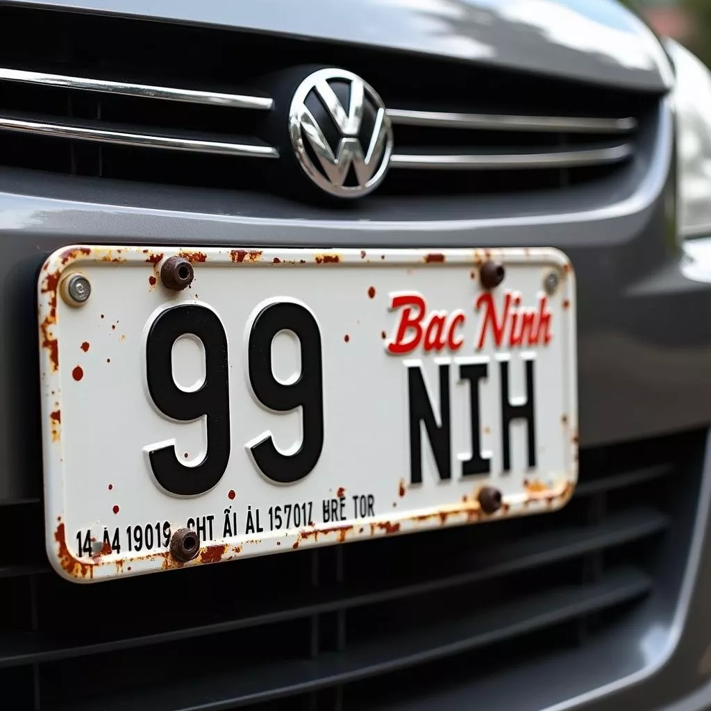 Bac Ninh 99 license plate