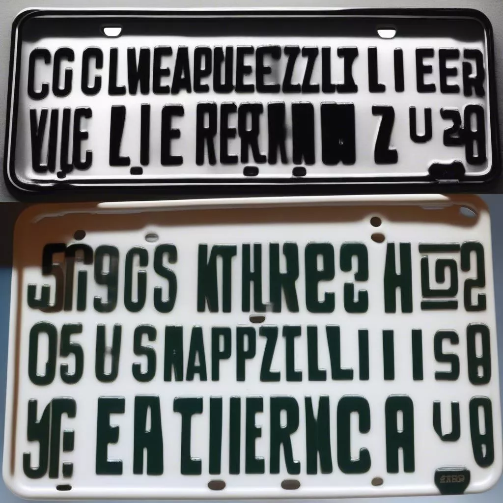 Biển số xe cảnh sát Mỹ và xe tuần tra