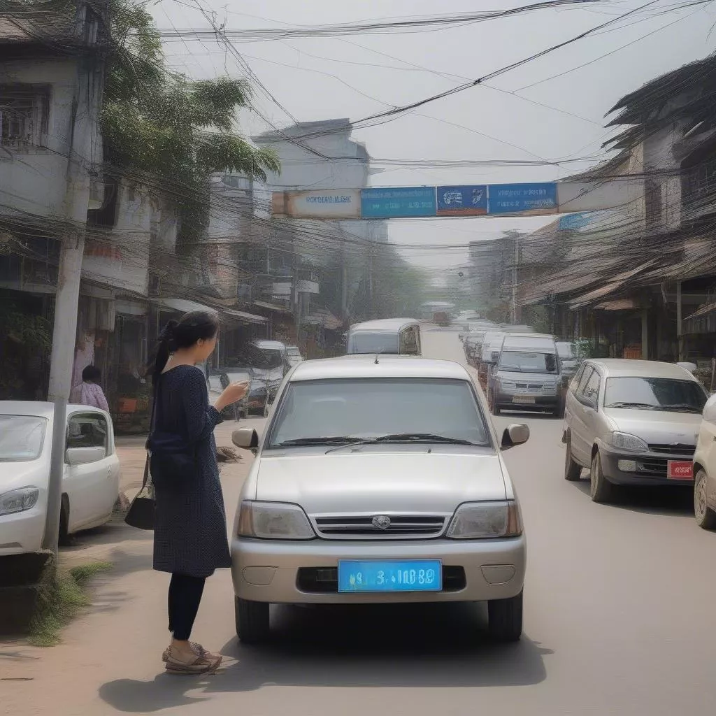 Plat nomor kendaraan indah Hai Duong