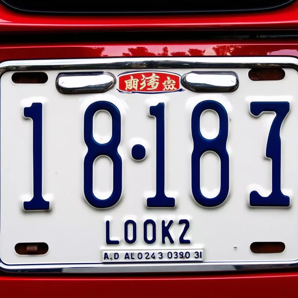Biển số xe đẹp phong thủy