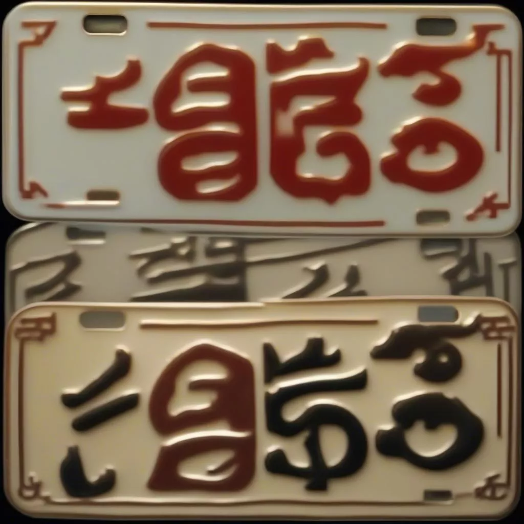 Targa moto bella secondo il Feng Shui: il numero 8 simboleggia prosperità e fortuna