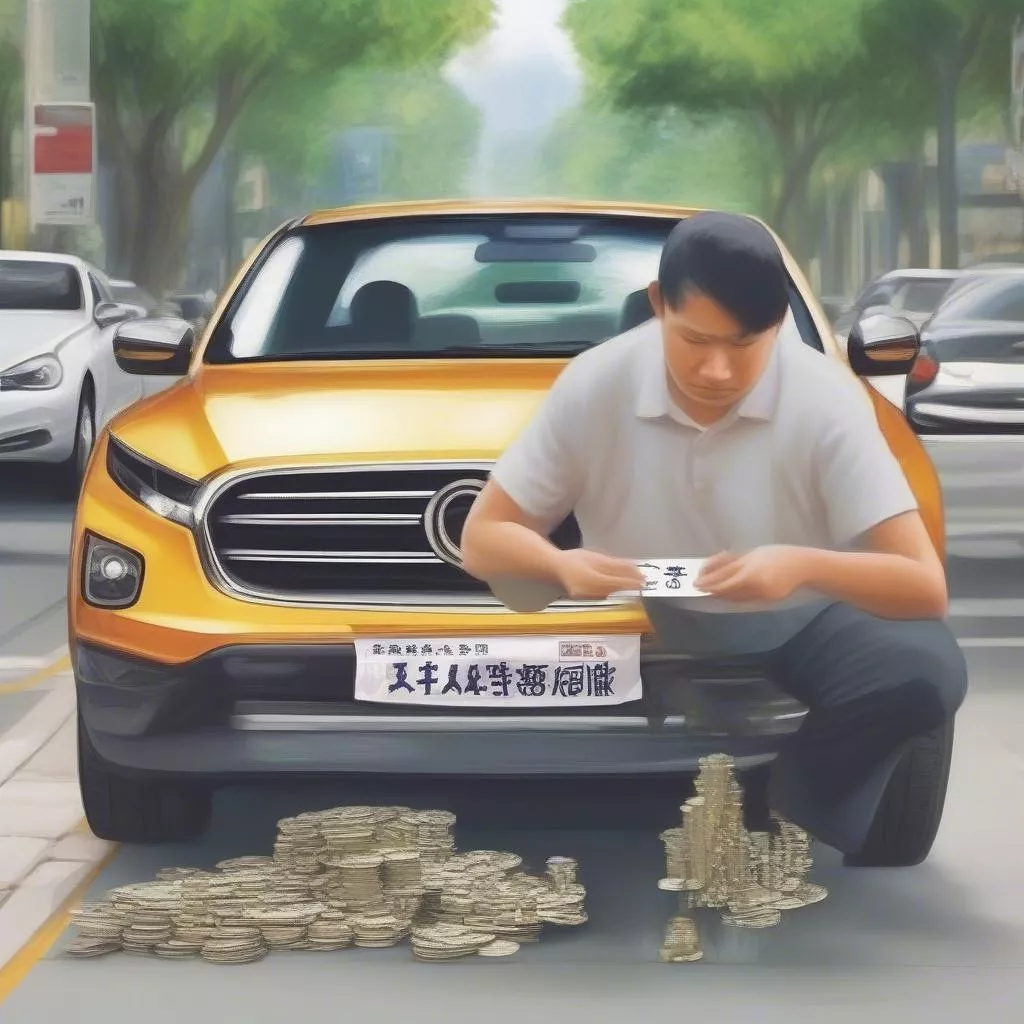 A license plate symbolizing a change in fate.