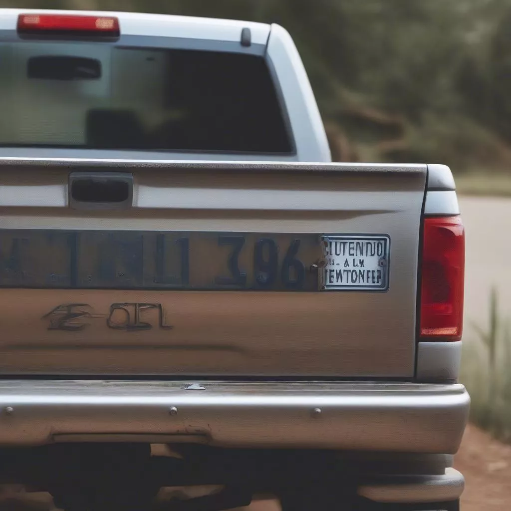 Vietnamese commercial vehicle license plate