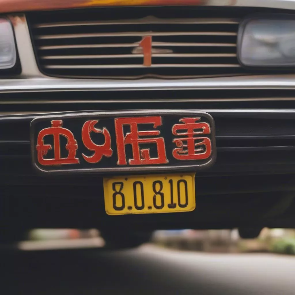 biển số xe hơi phong thủy