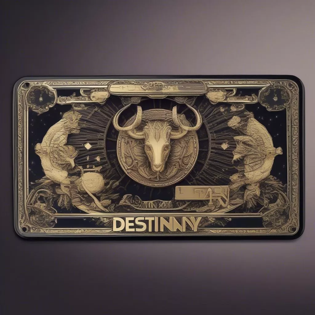 A license plate compatible with the owner's astrological sign