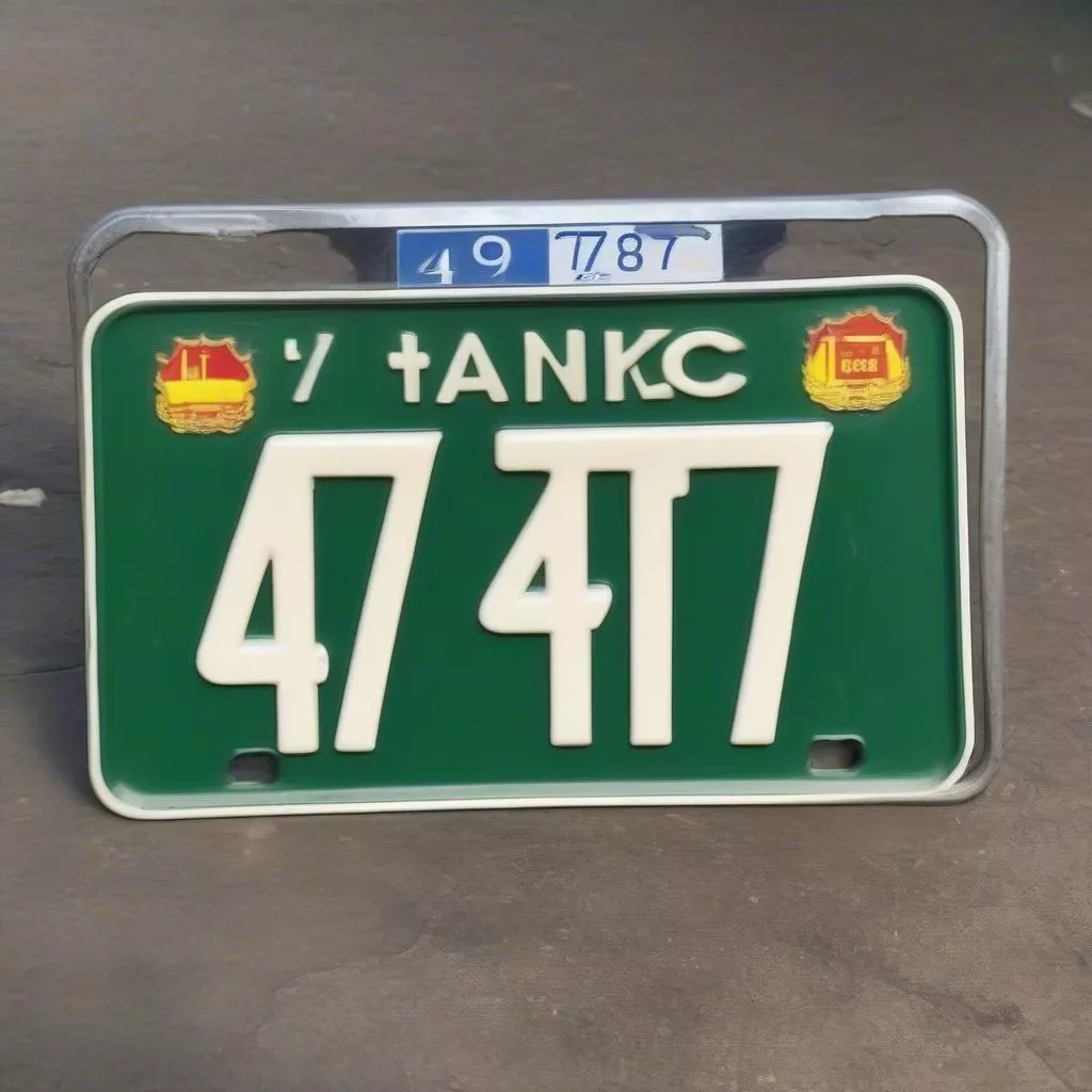 Dak Nong motorcycle license plate
