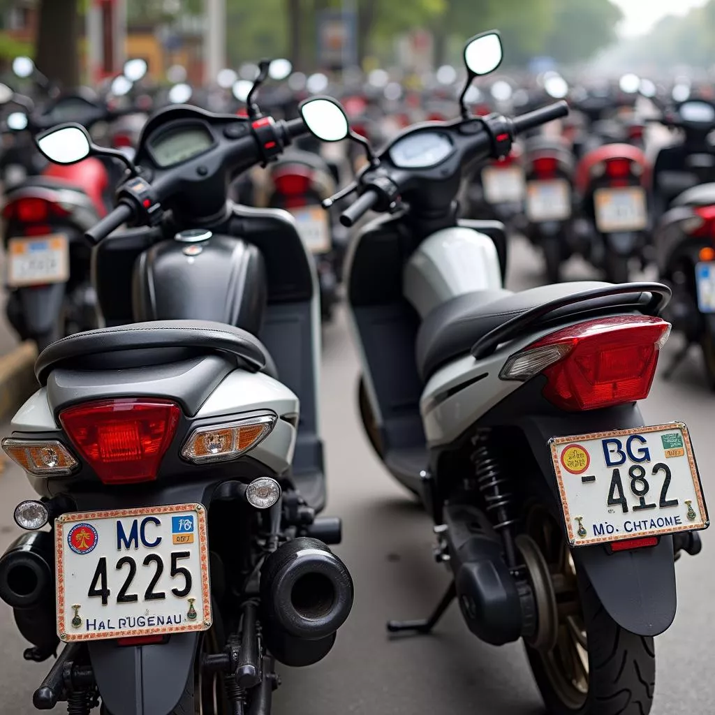 Matrícula de motociclo bonita feng shui