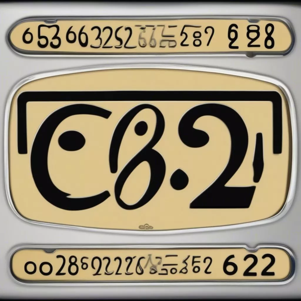 Plaque d'immatriculation 62582 et sa signification symbolique