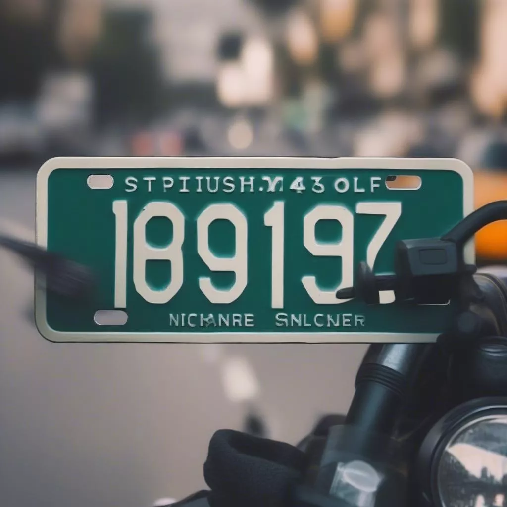 Hình ảnh về biển số xe máy được cấp ngẫu nhiên không có ý nghĩa tâm linh