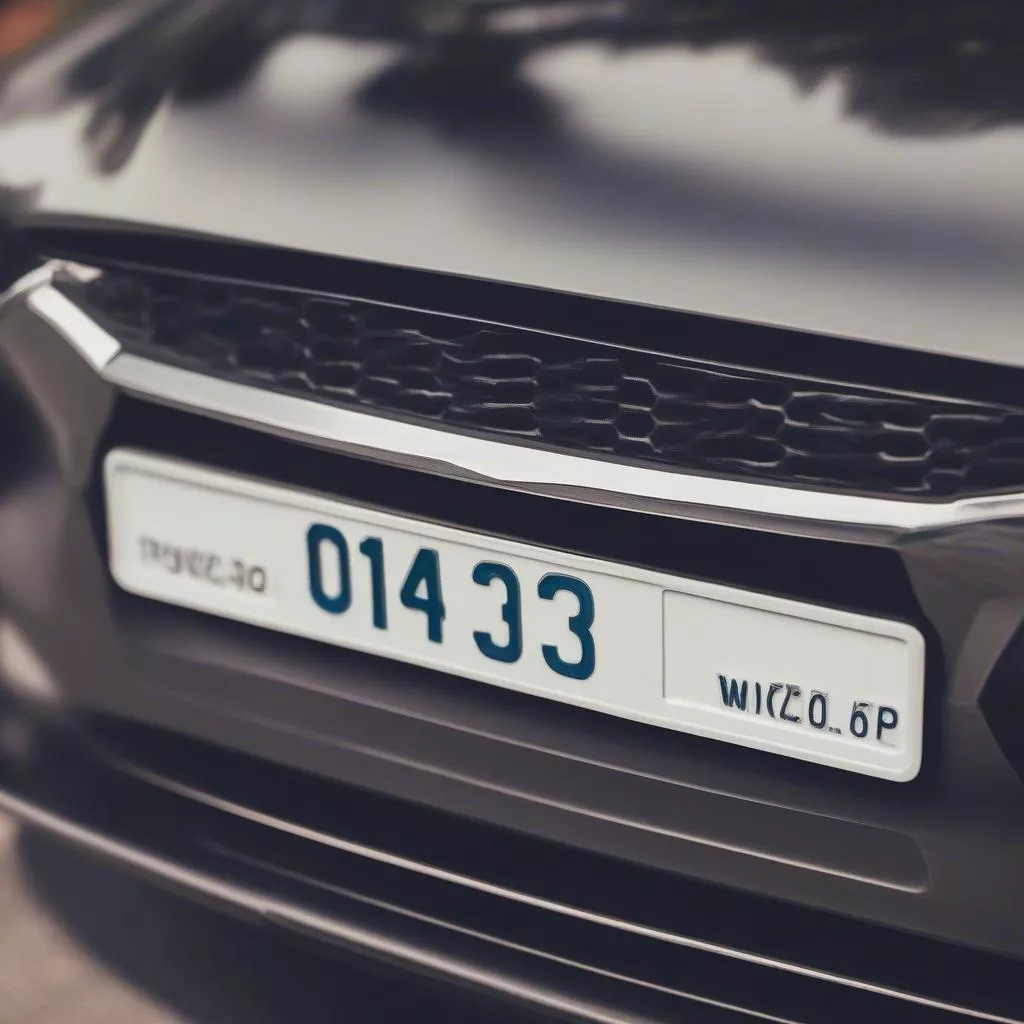 Biển số xe ô tô mới