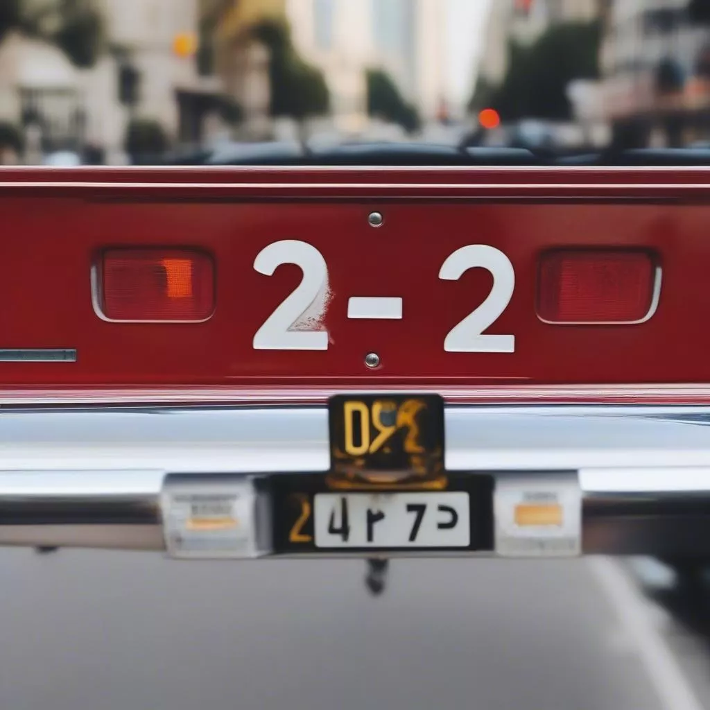 汽车牌照示例二