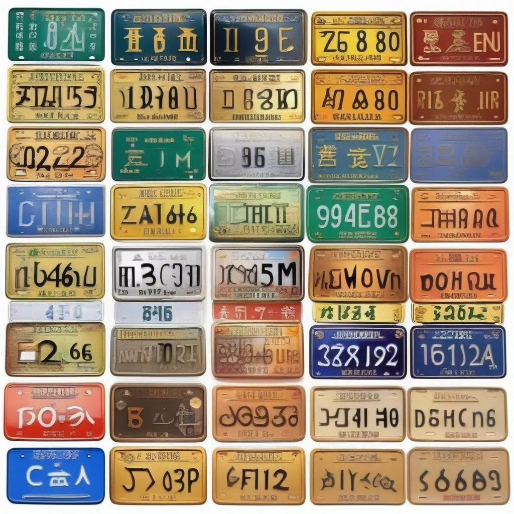 Biển số xe phong thủy