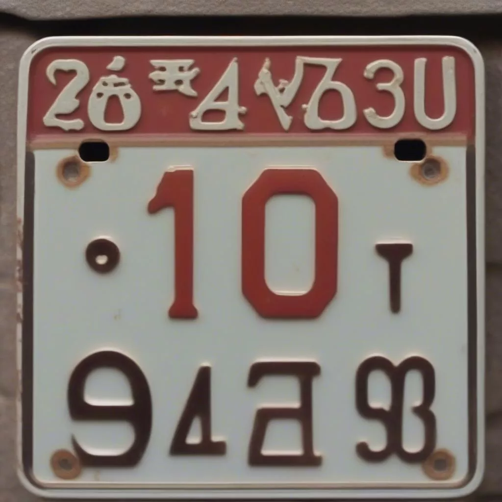 Feng Shui Binh Duong car license plate