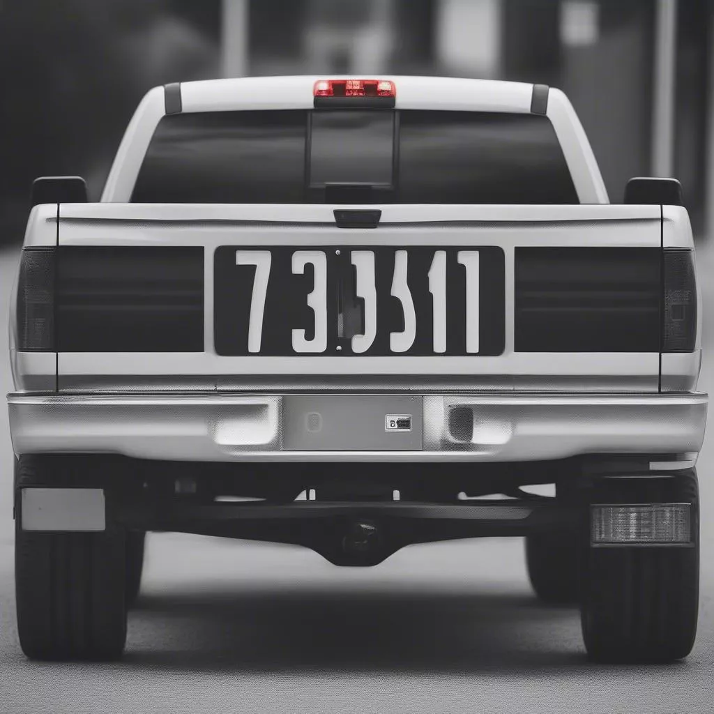 Biển số xe tải