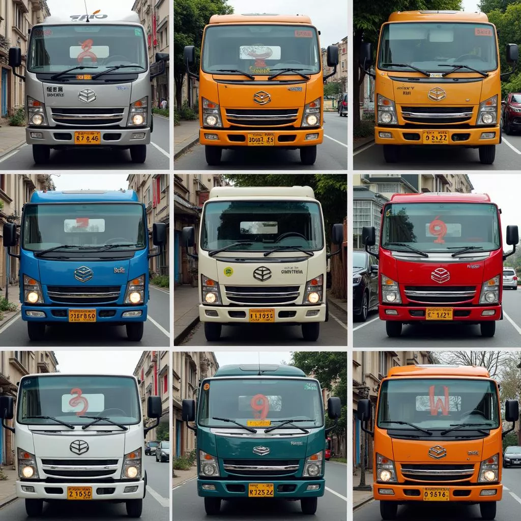 Targa di un camion fortunata