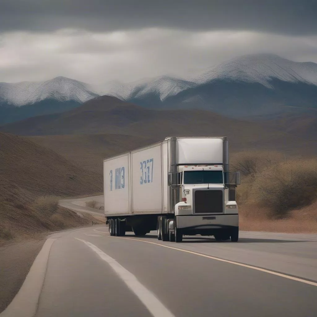 Truck license plate from Nghe An