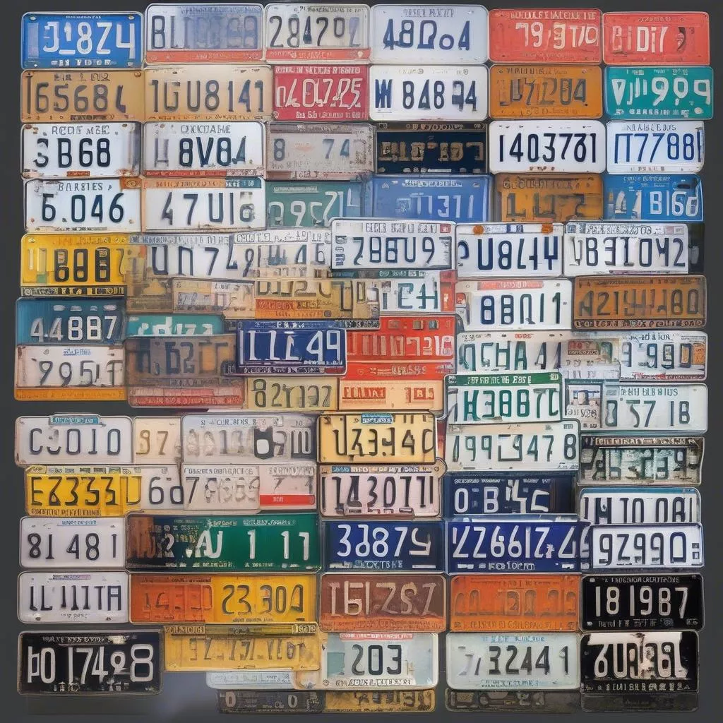 类似车牌号18B1 94148