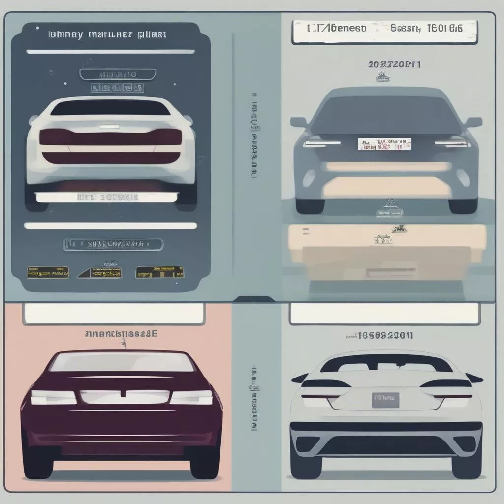 Biển số xe và năm sản xuất