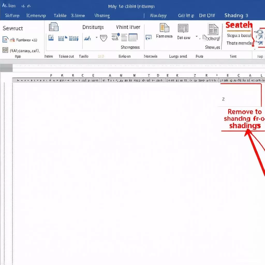 Removing Cell Color in Word