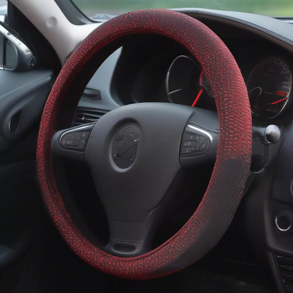 Bọc vô lăng ô tô thể thao màu đỏ - Nâng tầm phong cách
