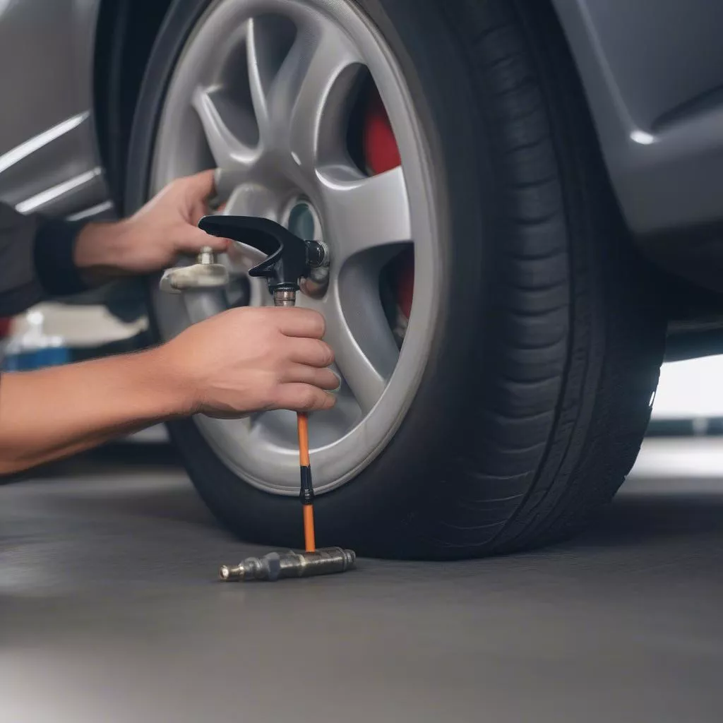 Bơm lốp xe bằng khí nitơ