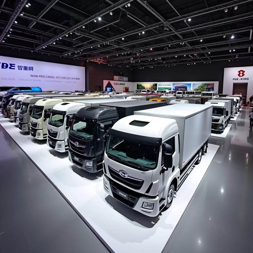 Modern trucks at Hanoi Trucks