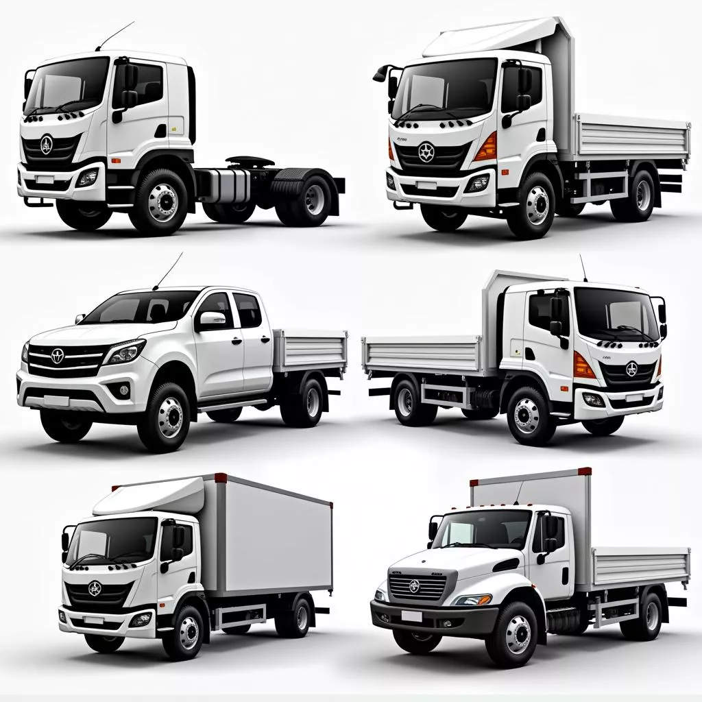 Various Thaco truck models