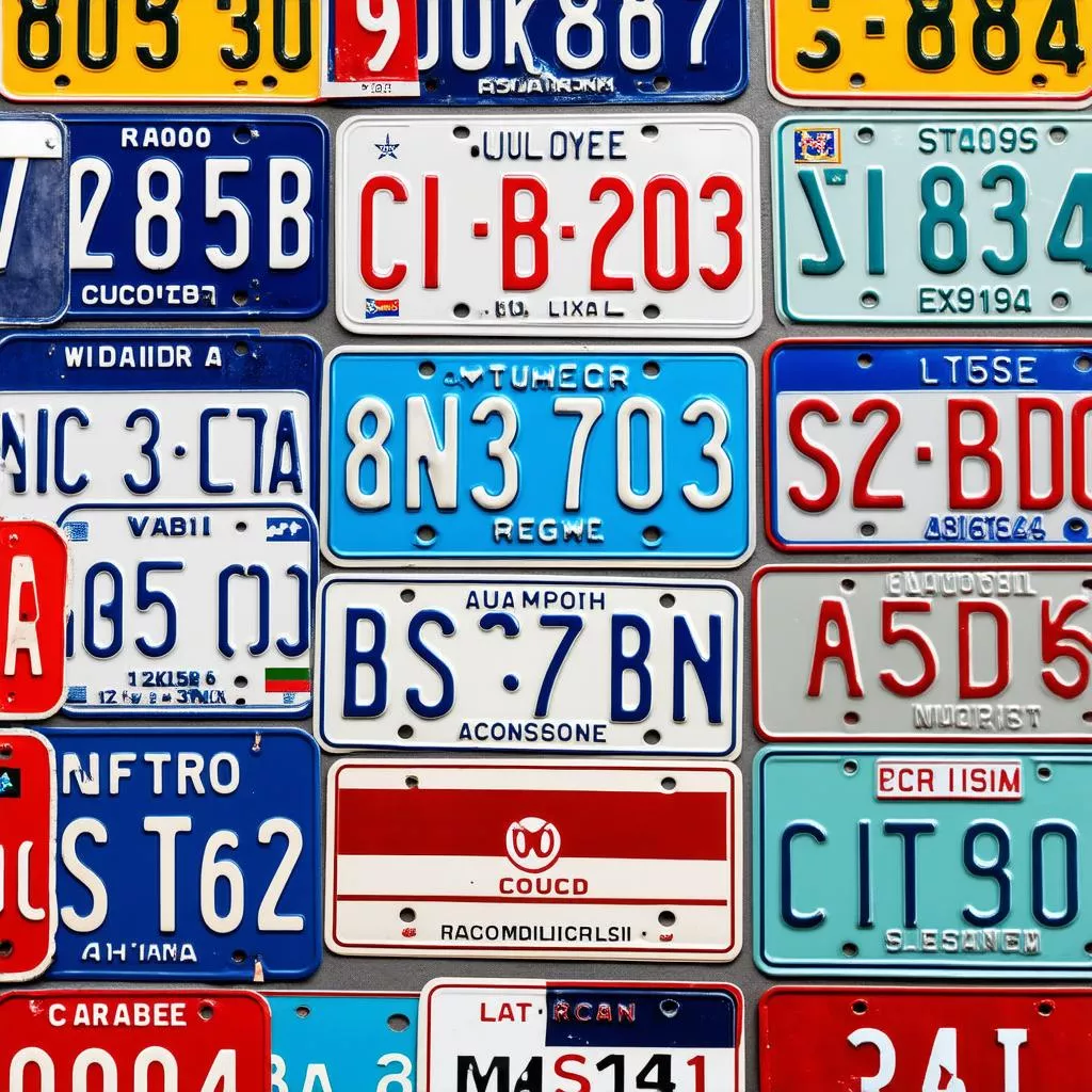 Các loại biển số xe ô tô