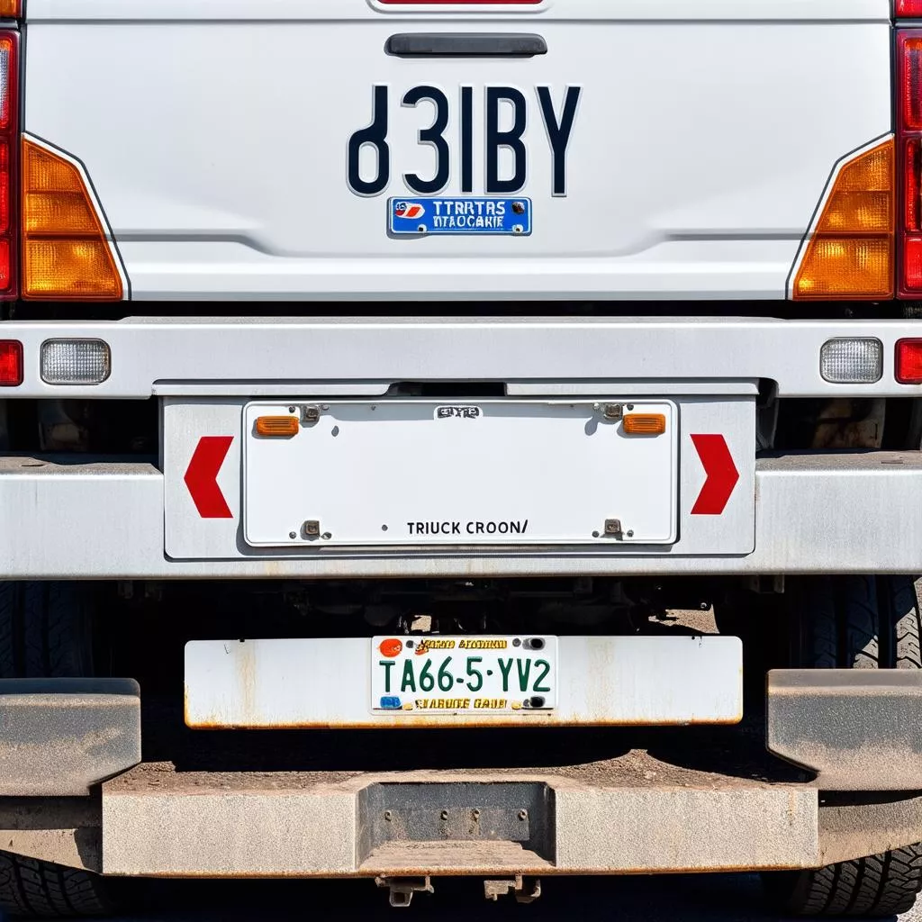 विभिन्न प्रकार की ट्रक नंबर प्लेटें